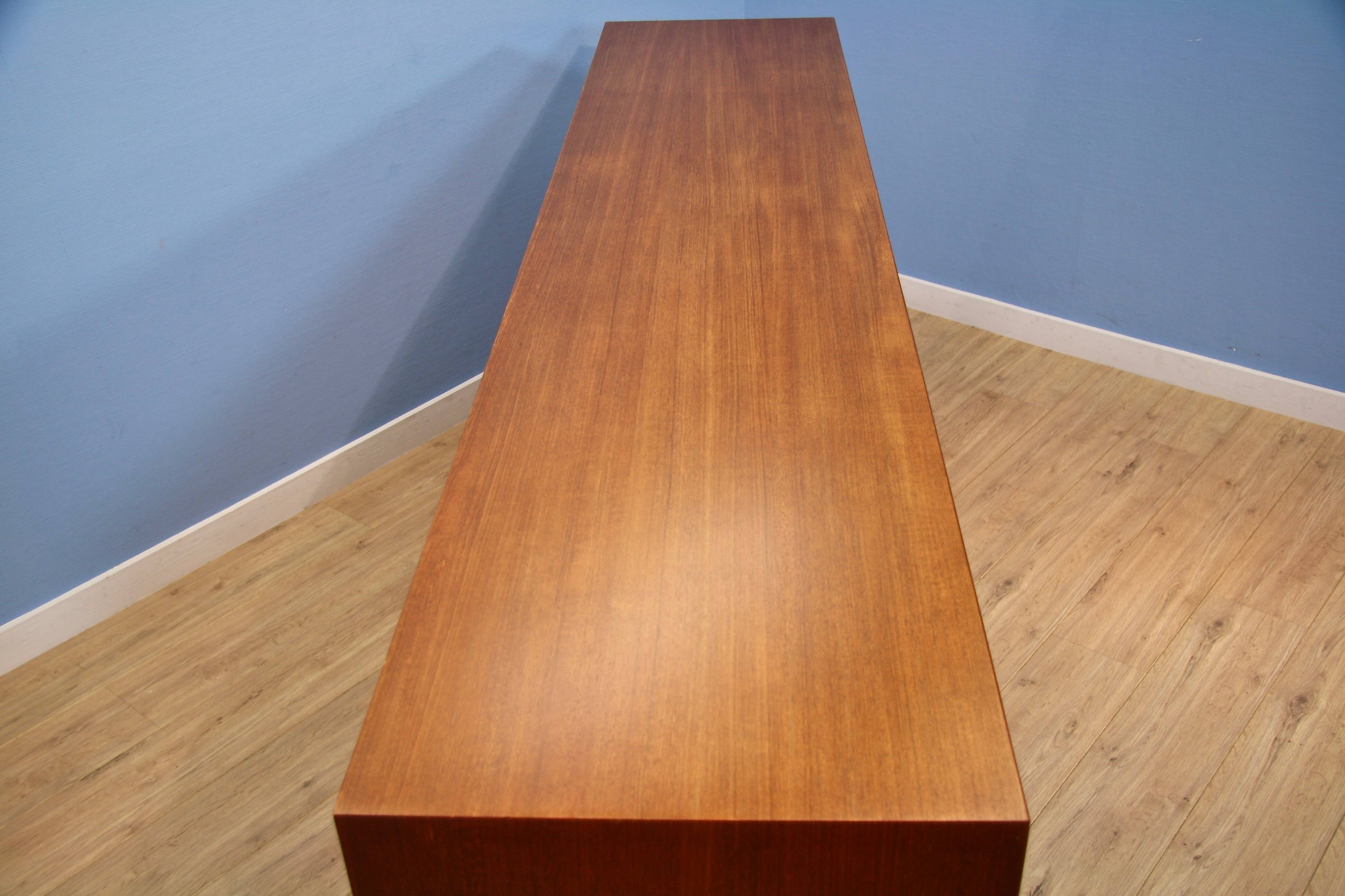 Rare Dutch sideboard in teak by Louis van Teeffelen for Wébé, 1960s