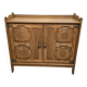 Oak buffet 1970 Guillerme and Chambron for Your House edition Circa