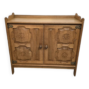Oak buffet 1970 Guillerme and Chambron for Your House edition Circa