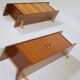 1960s Vintage Wall Shelves Walnut