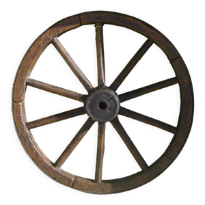 Roue de charrette ancienne. diamètre: