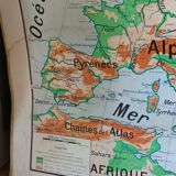 old school map 1950 Paul Vidal Labache n°12