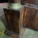 Empire period chest of drawers in mahogany and mahogany veneer