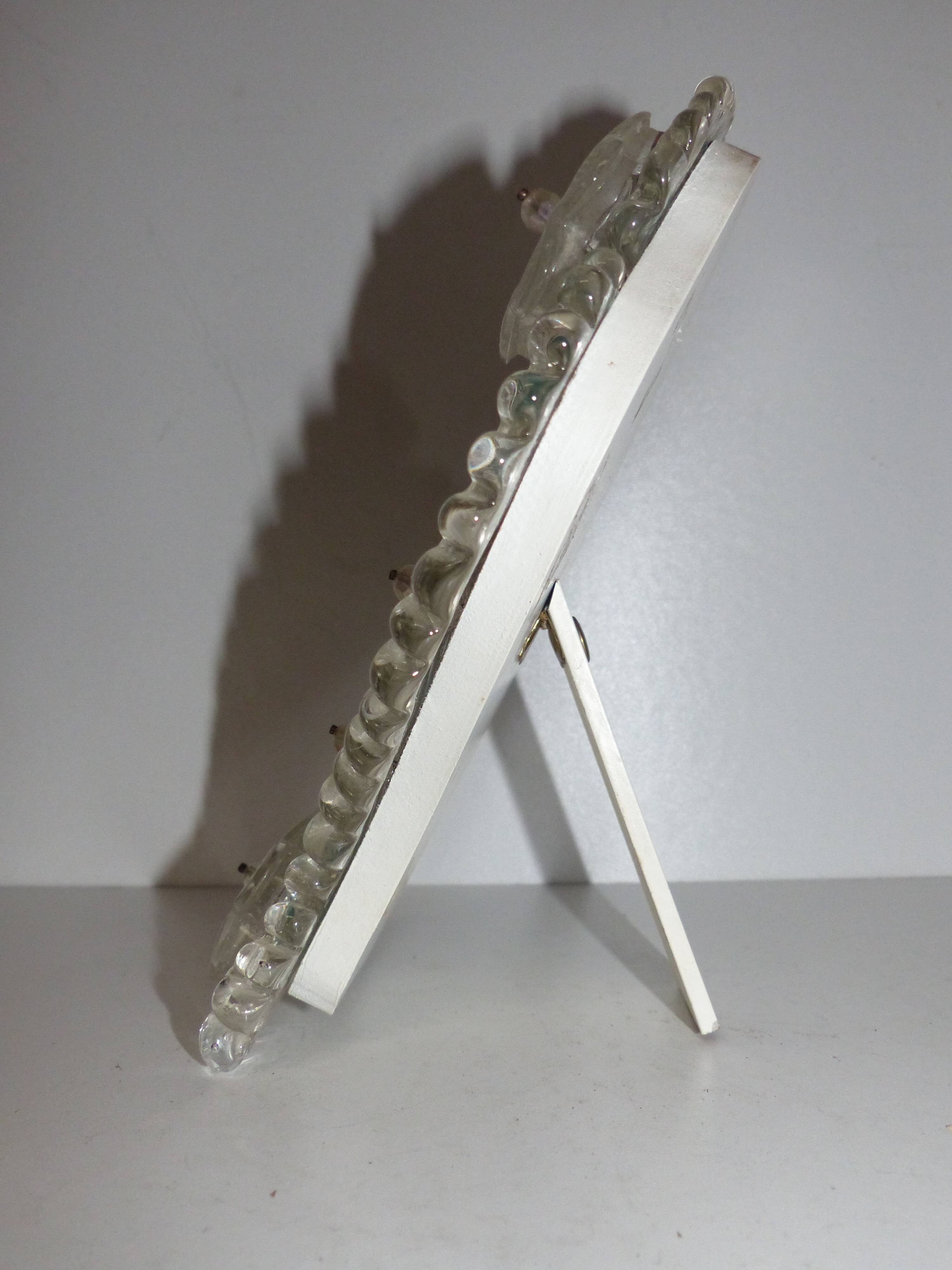 Miroir Murano en verre 18x23cm