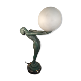 Art Deco lamp "Lueur" signed Max Le Verrier