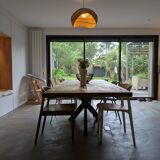 Table for 10-12 people in century-old oak