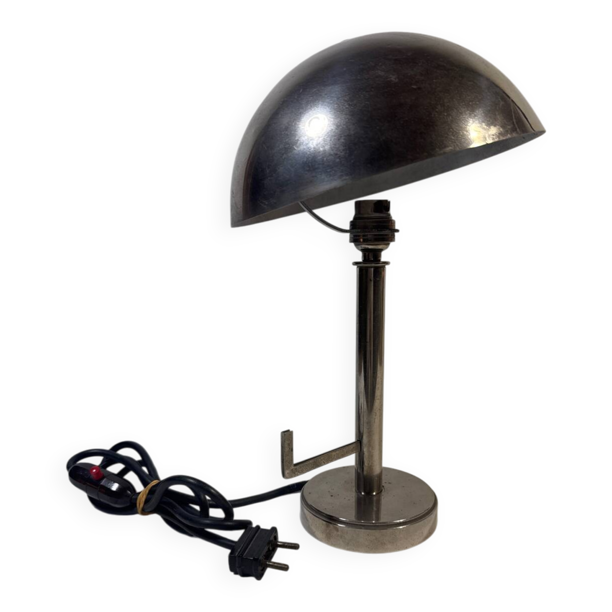 Lampe art deco en Nickel 1930
