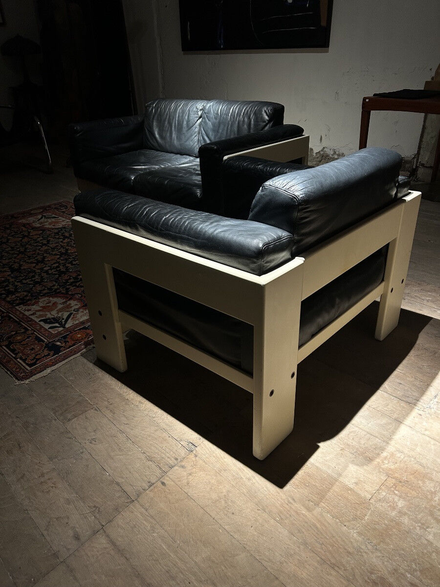 Bastiano sofa and armchair by Afra & Tobia Scarpa