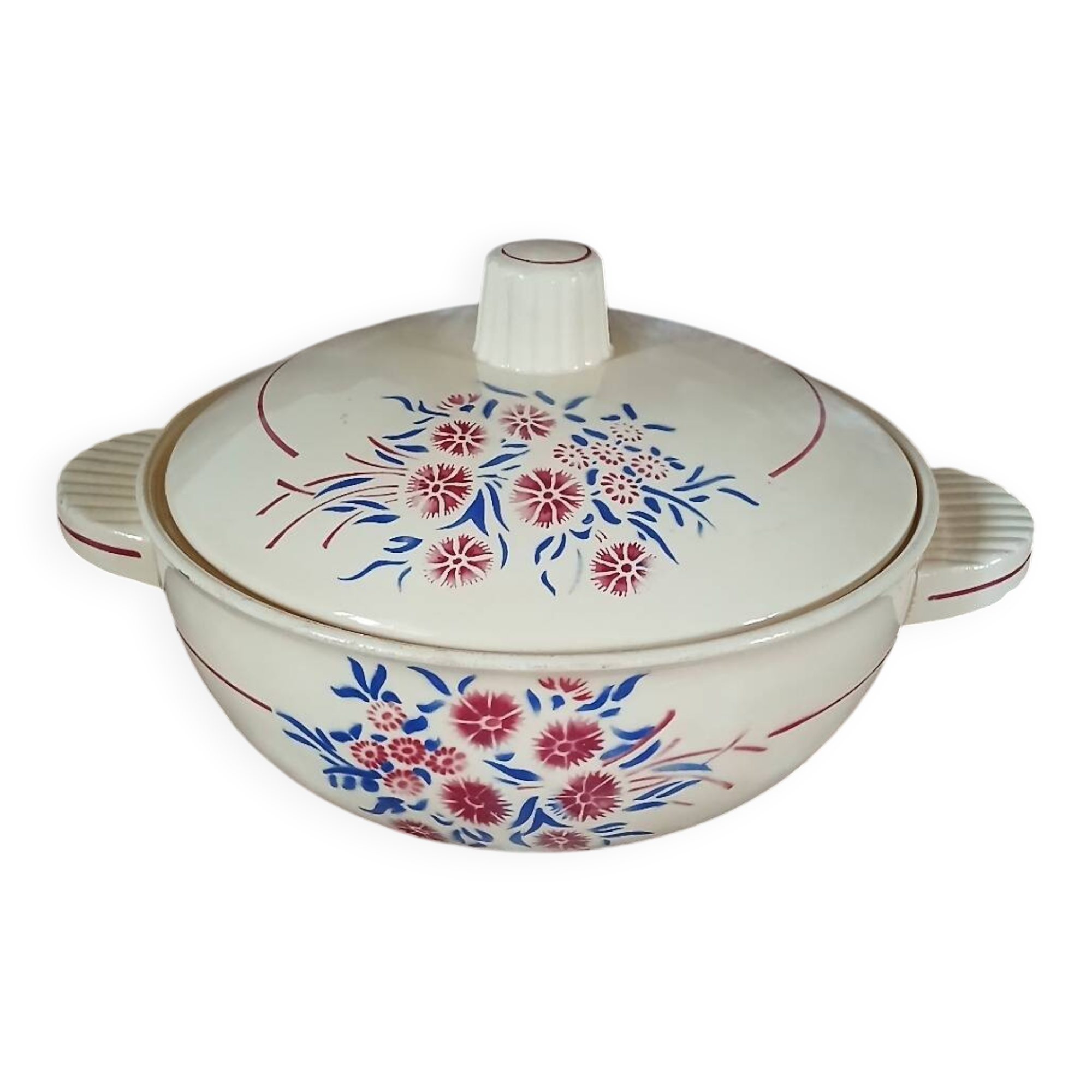 Antique soup tureen "Francine" from Badonviller