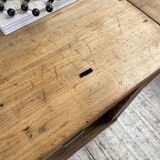 Two-sided central island counter in pine 220cm