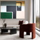 Large abstract acrylic painting for living room 116x97cm