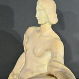 Sculpture “Young woman among flowers”, Odyv, Manufacture Berlot-Mussier, Art Deco