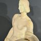 Sculpture « Jeune femme parmi les fleurs », Odyv, Manufacture Berlot-Mussier, Art Déco