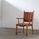 Vintage Danish Brutalist Oak Armchair in the style of Henning Kjærnulf, 1960s