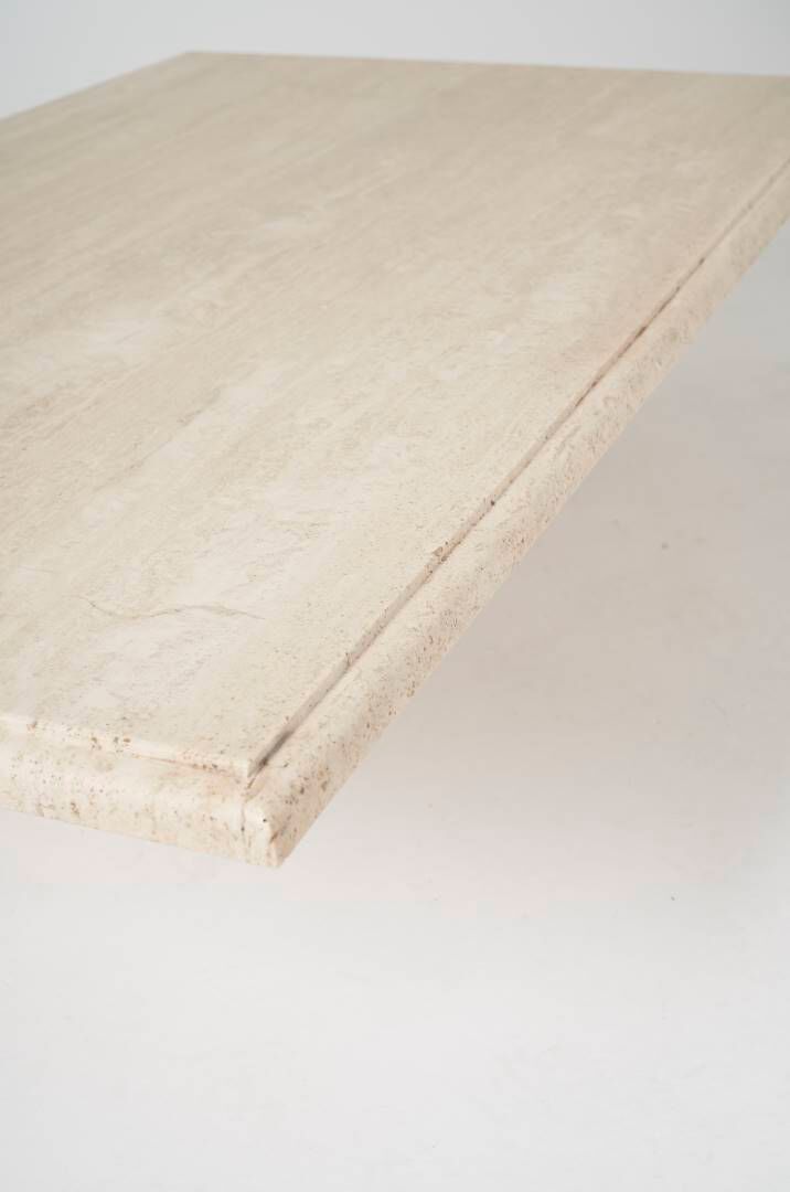 Table basse en travertin vintage 1980