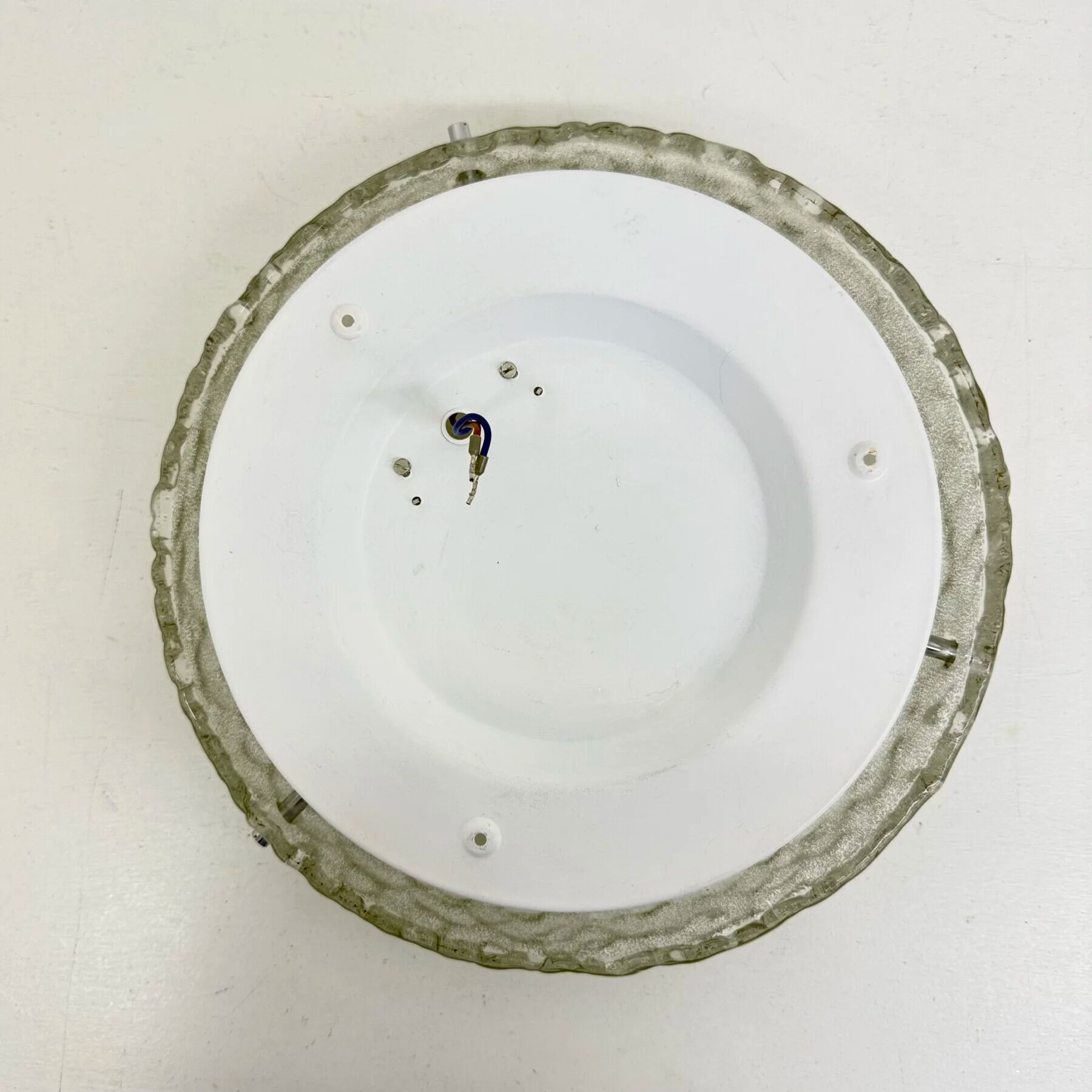 German vintage textured Murano glass flush mount, 1960s