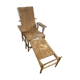 Old rattan deckchair