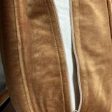 Golden velvet toad sofa