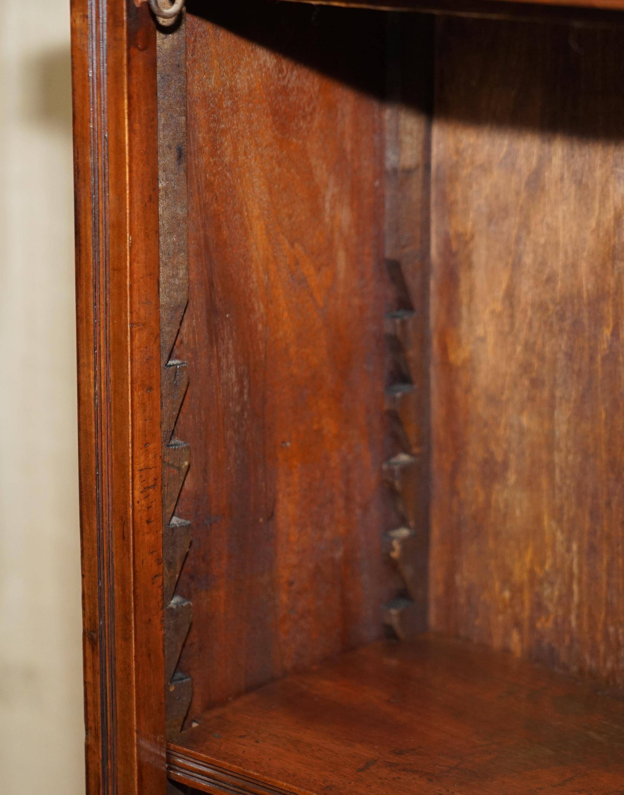 Pair of Regency Period Miniature Bookcases in Hardwood, Brass and Marble