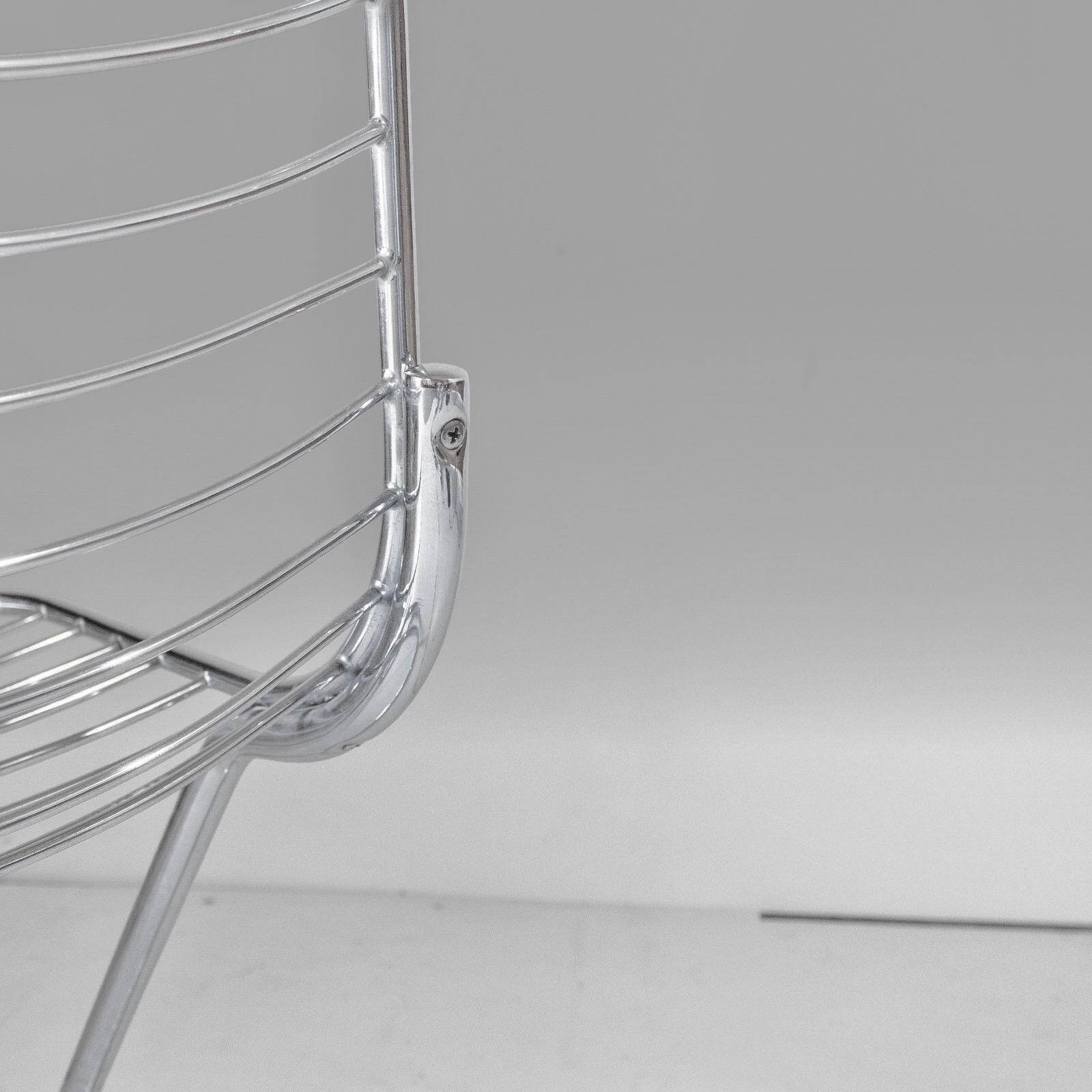 Pair of "Flynn" cantilever dining chairs by Gastone Rinaldi for RIMA, 1970s