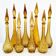 Set of 21 vintage Empoli decanters