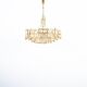 Lustre 7 feux d'exception - haut de gamme Palwa – Laiton doré à l'or f