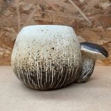 Ancien pot bruno dose poterie du breuil forme champignon