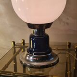 vintage lamp 1960 to 70 blue and chrome 28x15 thank you for looking at the photos
