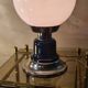 lampe vintage 1960 a 70  bleu et chrome 28x15  merci de regarder les photos