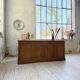 1950s oak office counter