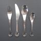 Danish modernist stainless steel 31 pc  EASY monobloc 1960s flatware cutlery set by Lundtofte
