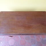 Old table with wooden shutters
