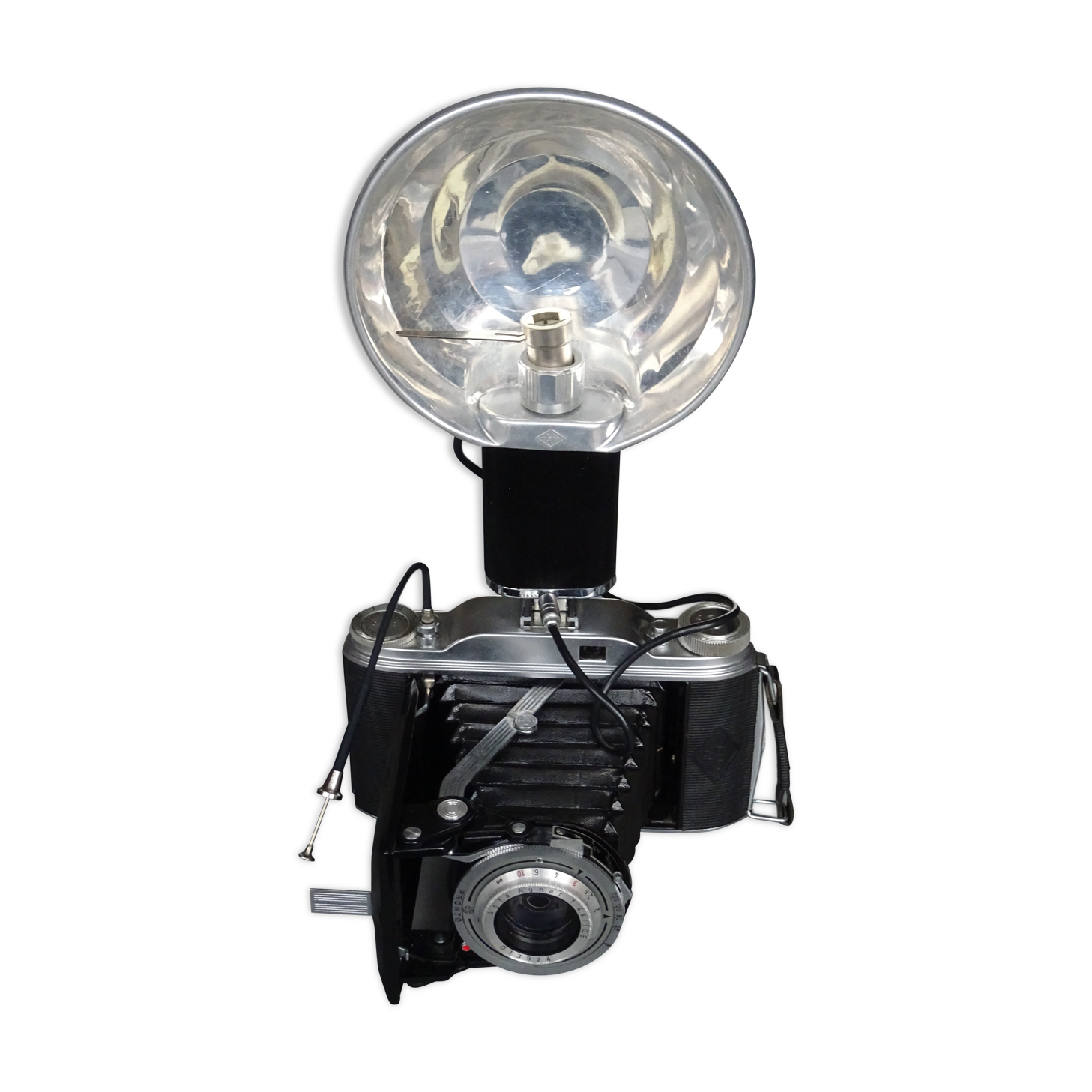 Vintage camera of reporters circa 1950