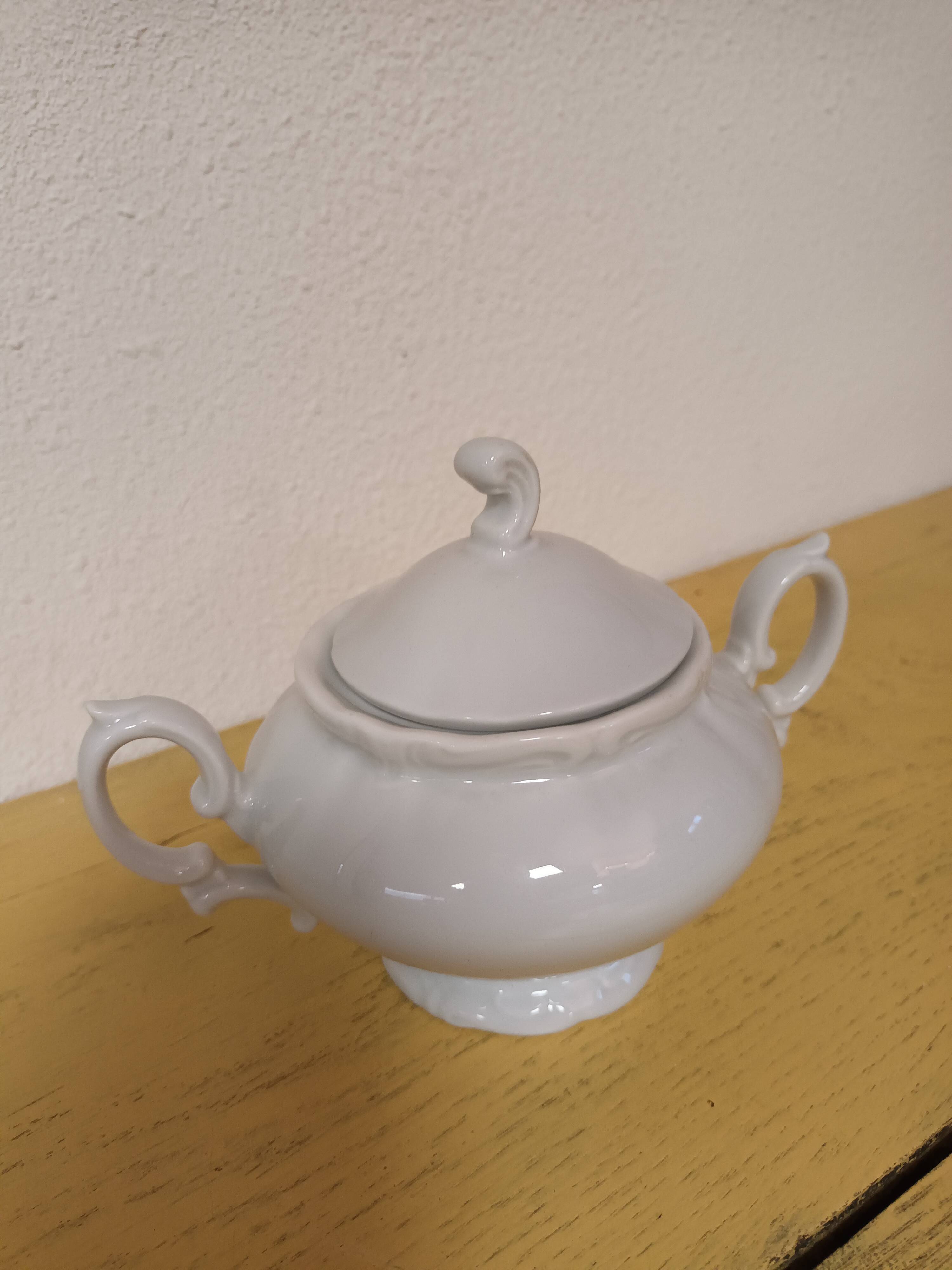Sucrier porcelaine blanche