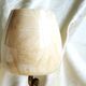 Alabaster and brass lamp, home decor light fixture with alabaster shade.