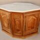 19th century walnut corner cupboard with Carrara marble top