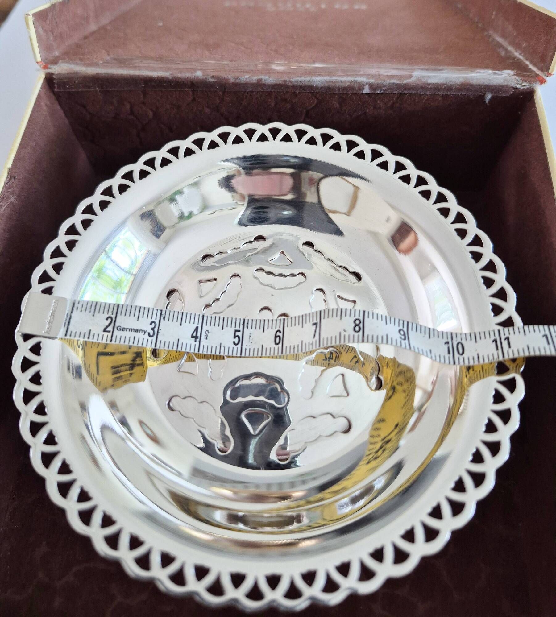 Antique butter dish Coquillor-glace in silver-plated metal and its knife.