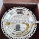 Antique butter dish Coquillor-glace in silver-plated metal and its knife.
