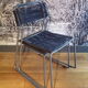 Pair of scoubidou vintage shredded chairs