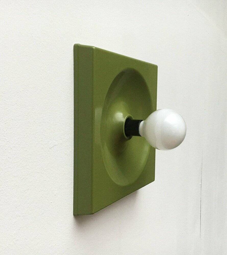 Quadro wall lamps mid-century by Jürgen Lange for Schönbuch, Germany, 1960s, set of 6.