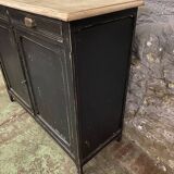 Vintage Parisian black patinated buffet