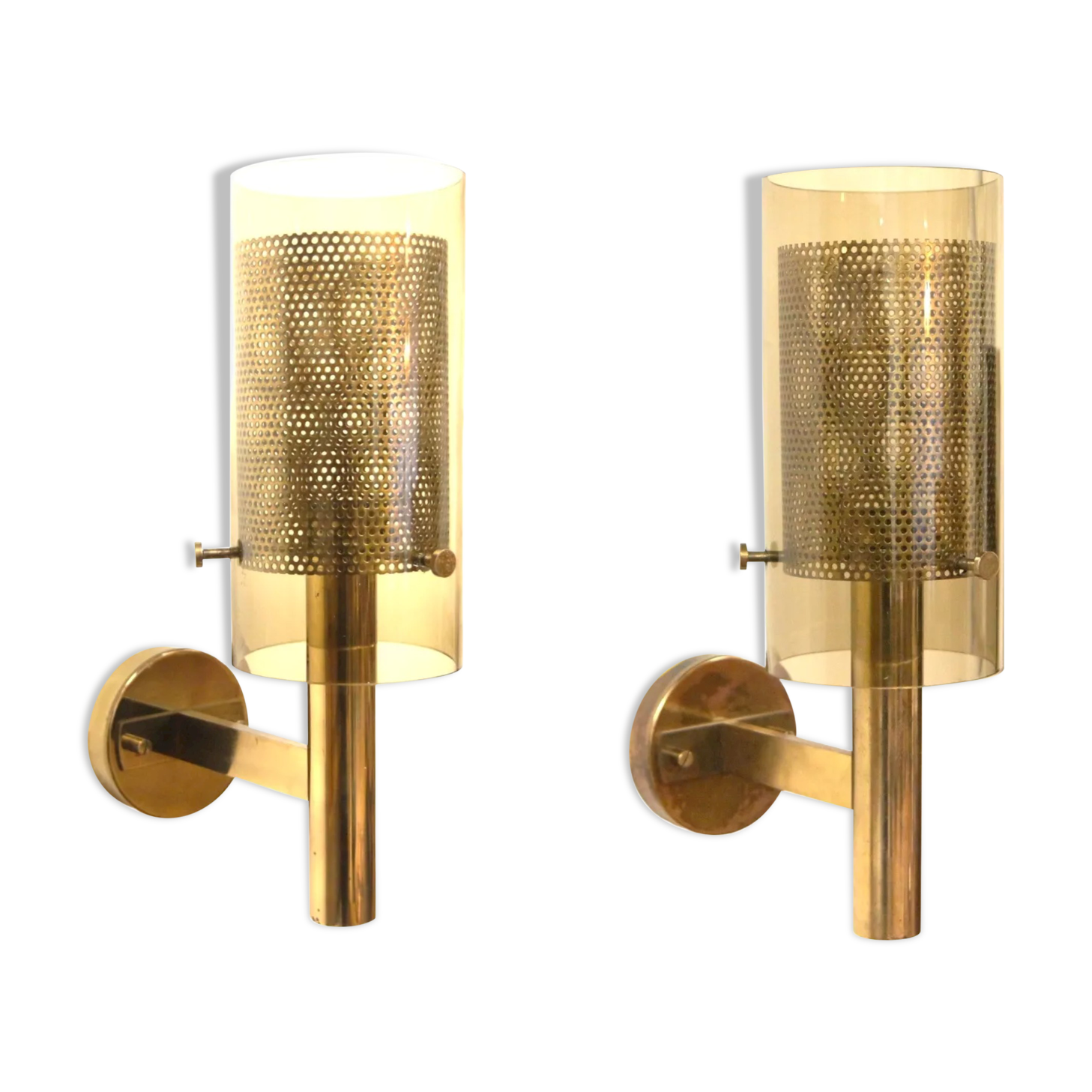 Pair of wall lamps "V147", Hans Agne Jakobsson, Sweden, 1970