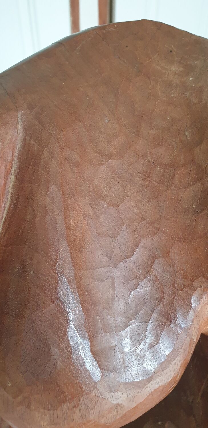 Abstract wooden sculpture