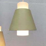Glass and metal suspensions from the Mid-Century period, set of 2.