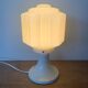 Table Lamp With Globe Thabur Yellow Straw Netherlands 30s-40s