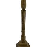 Patina wooden baluster lamp base