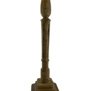 Patina wooden baluster lamp base