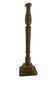 Pied de lampe balustre en bois patine