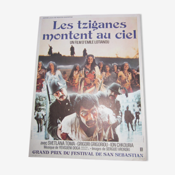 Affiche "les tziganes montent au ciel"