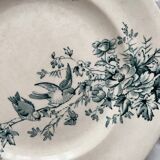 5 assiettes plates en terre de fer « Mignon » Longwy